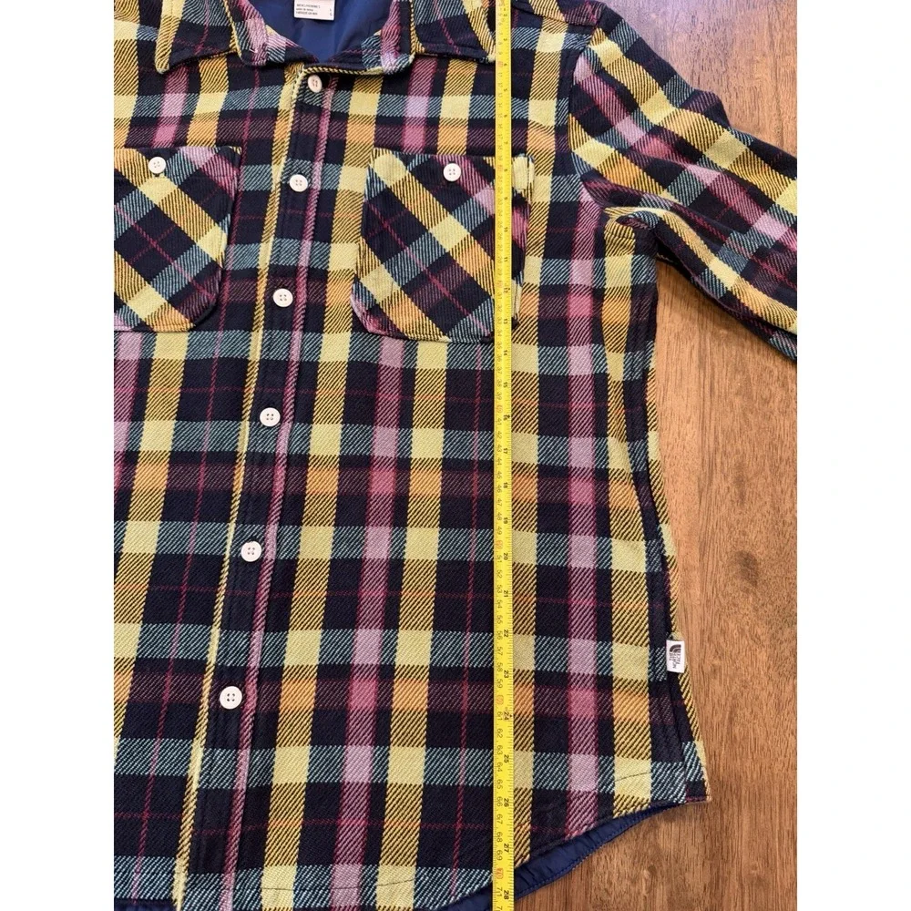 The North Face Valley Twill Utility Shirt Jacket Plaid Flannel Mens